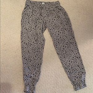 Leopard print joggers